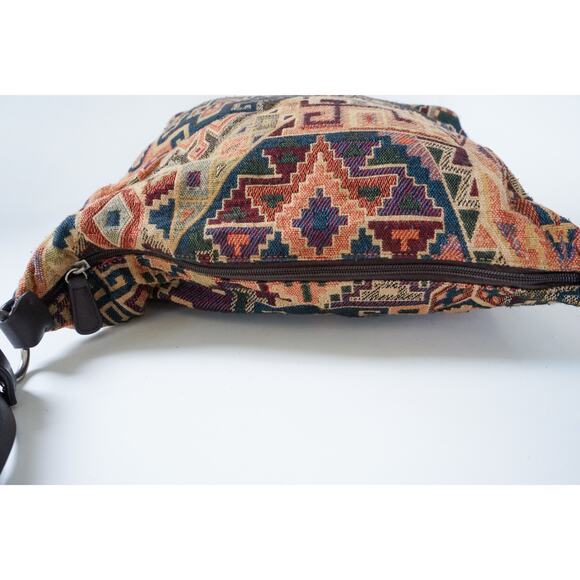 Sonoma Tapestry Carpet Aztec Hobo Shoulder Bag 12" Boho Cottagecore Whimsigoth - Picture 10 of 16